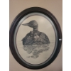 Image 1 : "Loon" Print, Artist L. O'Neill 1988, Numbered 36/250, 19 X 22, Framed Under Glass 