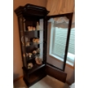 Image 5 : Dark Wood Curio Cabinet-Contents Not Included 22x11x71 Inches