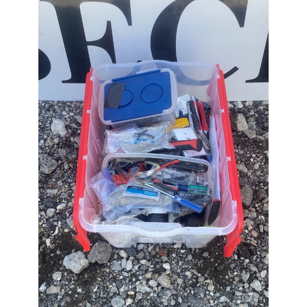 Hand Tools, Padlocks, and Accessories in Tote