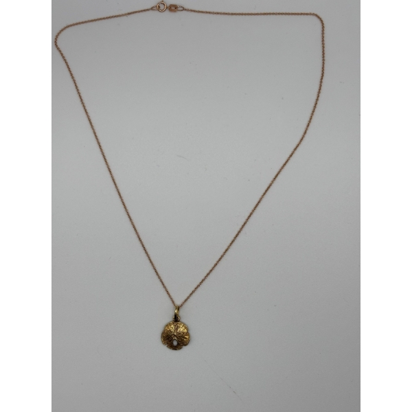 14 K gold necklace with pendant 1.395 g