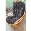 Image 2 : Rattan Chair with Cushion (Rocks and Swivels) 28 W, 24 D, 39 T