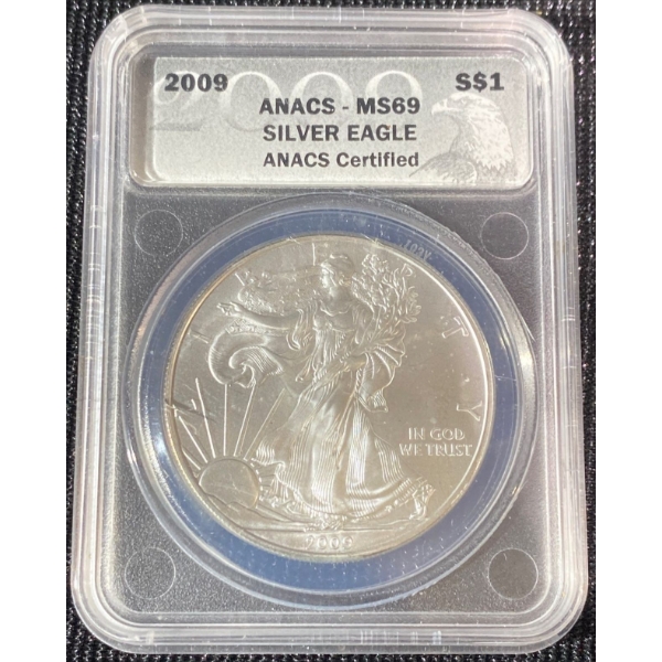 MS69 2009 Walking Liberty Silver Coin