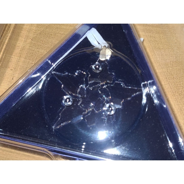 Two Swarovski Holiday Snowflake Ornaments 