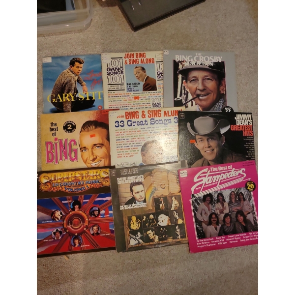 Vinyl Records Collection - Superstars In Country BING The Stampeders & More