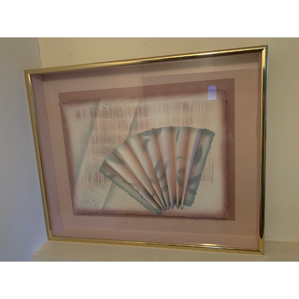 Abstract Art Piece 31x27 Pastels Fan
