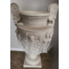 Image 2 : Decorative Plaster Urn 11 W, 19 T and Pillar 9 W, 9 D, 28 T 