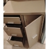 Image 2 : Short Filing Cabinet w/ 3 Drawers & Cupboard 29x18x33