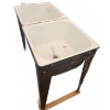 Image 5 : Double Utility Laundry Sink on Metal Stand