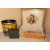Image 1 : Antique Cigar Box w/ Tobacco Tin & More