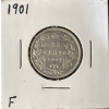 Image 1 : 1901 F Canadian Quarter 92.5% Silver