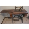 Image 1 : Antique Singer Pedal Sewing Machine (Opens) w/ Accessories  - 37W, 18D,  30T Closed 