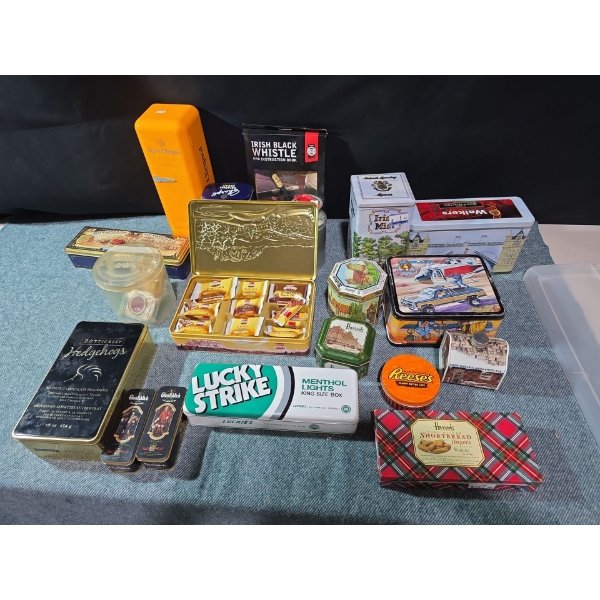 Tins: Glenfidditch Scotch Veuve Clicquot Champagne 