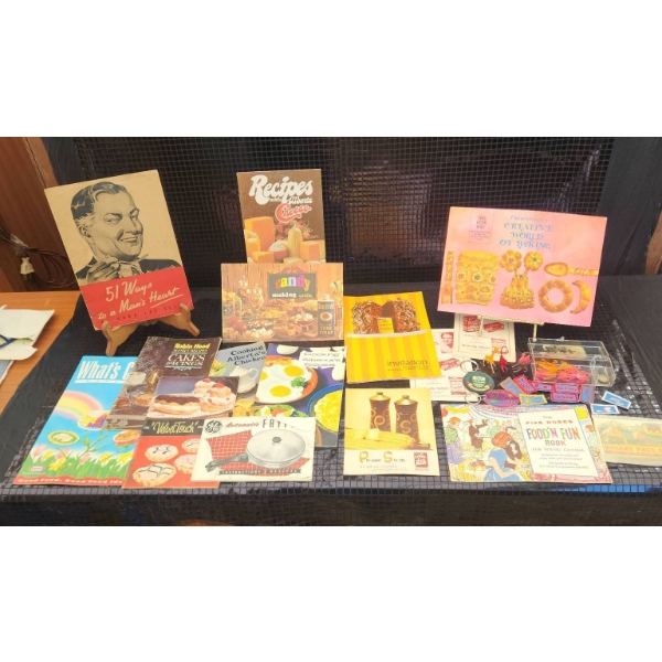 Ephemera Bundle with Cookbook Inserts, Charms, and Patches