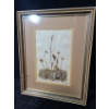Image 1 : Untitled Dried and Dyed Wild Flowers, Artist: Mary Koonookoochook, Framed Under Glass 12 X 15 