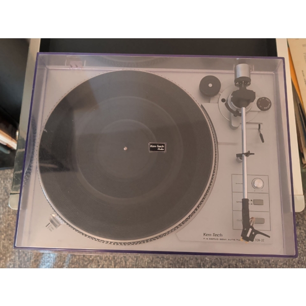 SONY Record Rack On Casters w/ Ken Tech Semi Auto Turntable Mo.TCH-32