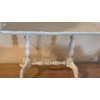Image 5 : Painted Wood Side Table and Metal Wall Shelf with Hooks