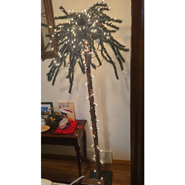 Light Up Palm Tree 74T Decor Not Included