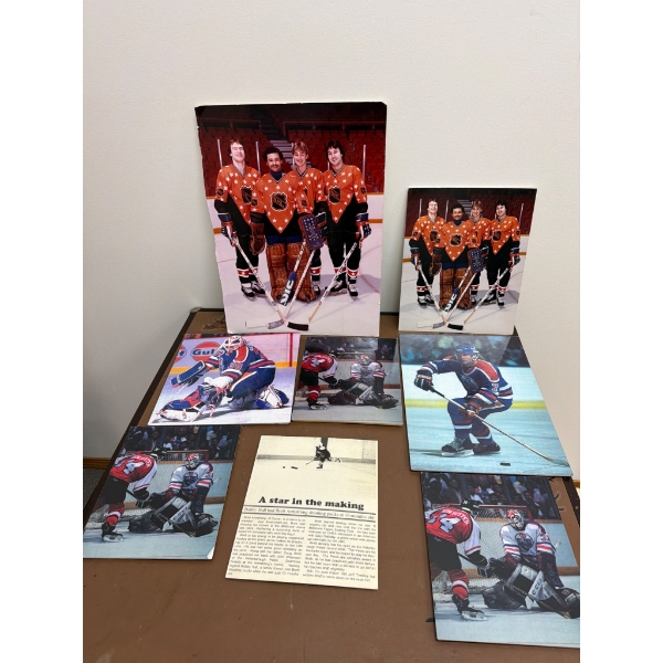 Hockey Memorabilia Featuring Team Photos and Article
