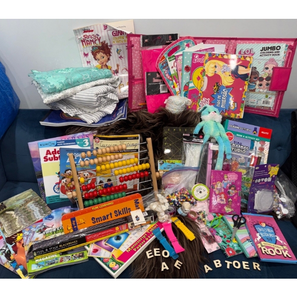 Large Collection Of Children's Educational Toys Activity Books Art Supplies & More