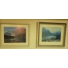 Image 1 : Art - Prints - Depiction Of 2 Serene Mountain Landscapes