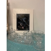 Image 1 : Assortment of Pinwheel pattern cut crystal tableware. Small condiment bowl, lidded jam/marmalade jar