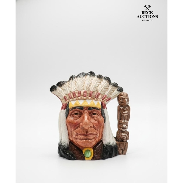 Royal Doulton "North American Indian" Character Jug,  SERIES D6611 