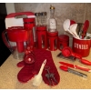 Image 1 : Culinary Essentials - Canisters Utensils & More Red Theme