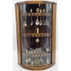 Image 5 : Curved Glass Display Case with 20 Commemorative Spoons