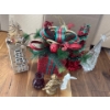 Image 1 : Seasonal Assortment - Ruby Red Vase 5T w/ Holiday Decor & More