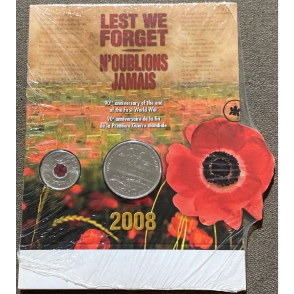 2008 Lest We Forget Commemorative Coin Set