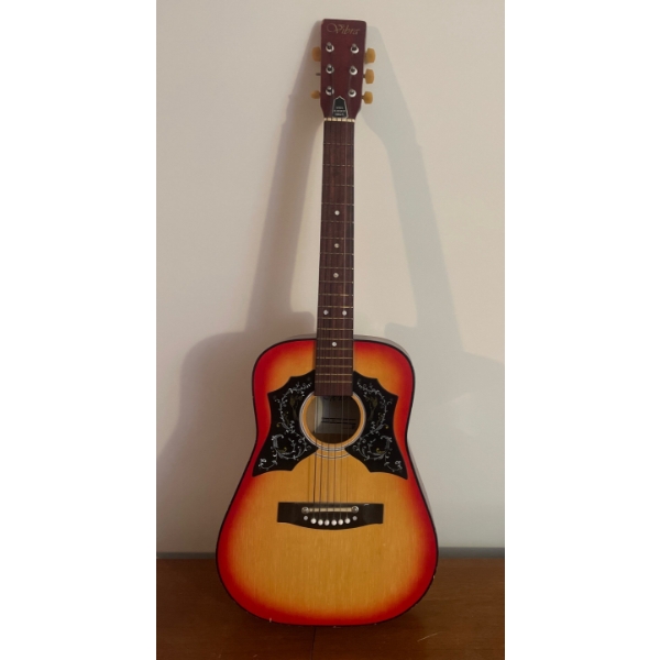 Vintage VIBRA Acoustic 7 String Guitar - Kay Western Style