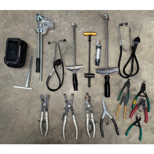 Mechanical, Automotive, or Bicycle Maintenance Tools- Torque Wrench, Pliers, Tube-Bender