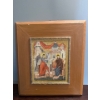 Image 1 : Annunciation Religious Painting, Oil on Canvas, By E. Legerski - 18x20