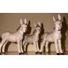 Image 1 : Cybis Trio of Donkeys 6 W, 3.5 D, 7 T