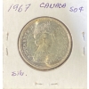 Image 3 : 1967 Canadian 50 Cent Coin 80% Silver 11.66 Grams