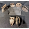 Image 1 : Antique Cast Iron Sad Irons and Decorative Train Mold Plate