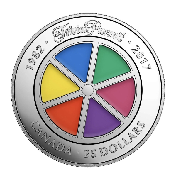 2017 $25 Trivial Pursuit, 35th Anniversary - Pure Silver Coin