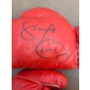 Image 4 : Red 12oz Boxing Gloves with Lace-Up Design Signed by George Chuvalo