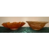 Image 1 : Marigold Carnival Glass Hattie Bowl & Holly Bowl  Fenton & Imperial Co