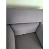 Image 2 : Grey Upholstered Chair w/ Adjustable Headrest 35 W, 39 D, 38 T 
