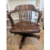 Image 4 : Wooden Swivel Bankers Chair with Shakespeare Volumes