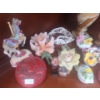 Image 3 : Collection Of Various Floral & Girly Girl Trinkets & Figurines ++ Marble Vase 