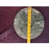 Image 4 : Trio of Decorative Stone Items: Selenite, Abstract Serpentine Sculpture, Green Stone Plate