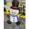 Image 1 : Inflatable Snow Man 36" With 2 Spiral Lit Trees 6' With Stands 