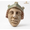 Image 2 : Buddha Head, Sculptural Mask, Trinket Box Lided Pressed Flowers And Leaves