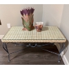 Image 1 : Yard & Outdoor Coffee Table Style wicker Table w/ Sculpted Home Decor Items