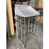 Image 4 : Metal Wire Display Rack with Three Tiers and Tray Top
