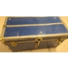 Image 2 : Antique Steamer Trunk w/ Key 34 w, 16.5 d, 17.5 h