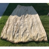 Image 13 : Gorgeous Antique Wooden Bed Canopy, Significant Cracking - 77W, 13D, 12T; Plus Lovely Curtain Set 