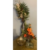 Image 1 : Decorative Home Accents - Singing Bowl Metallic Vase19T Crystal Keepsake Box & more
